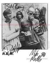Rem Band Signed Autographed 8x10 Rp Promo Photo All 4 R.E.M. - $19.99