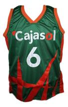 Kristaps Porzingis Cajasol Sevilla Basketball Jersey New Sewn Green Any Size image 1