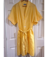 Vintage Weldon Shave Coat XL Robe Pajama Seersucker Yellow Beach Lounge ... - $80.00