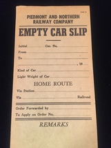 Vintage Train/Railway Empty Car Slips - set of 2 image 2