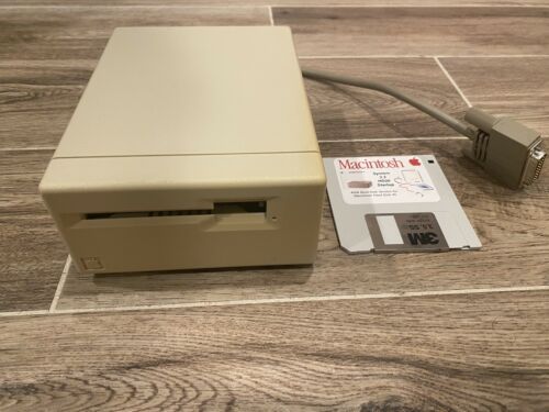 Vintage Apple Macintosh Model# M0130 External 400k Floppy Disk Drive *Works  GR8!