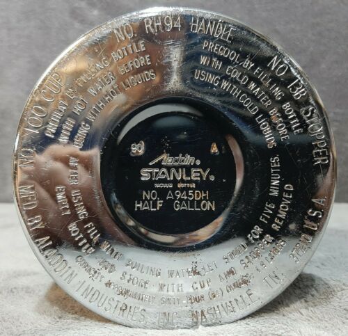 Stanley Aladdin Vintage Unbreakable Steel Hot/Cold Thermos Half Gallon (2  Quart)