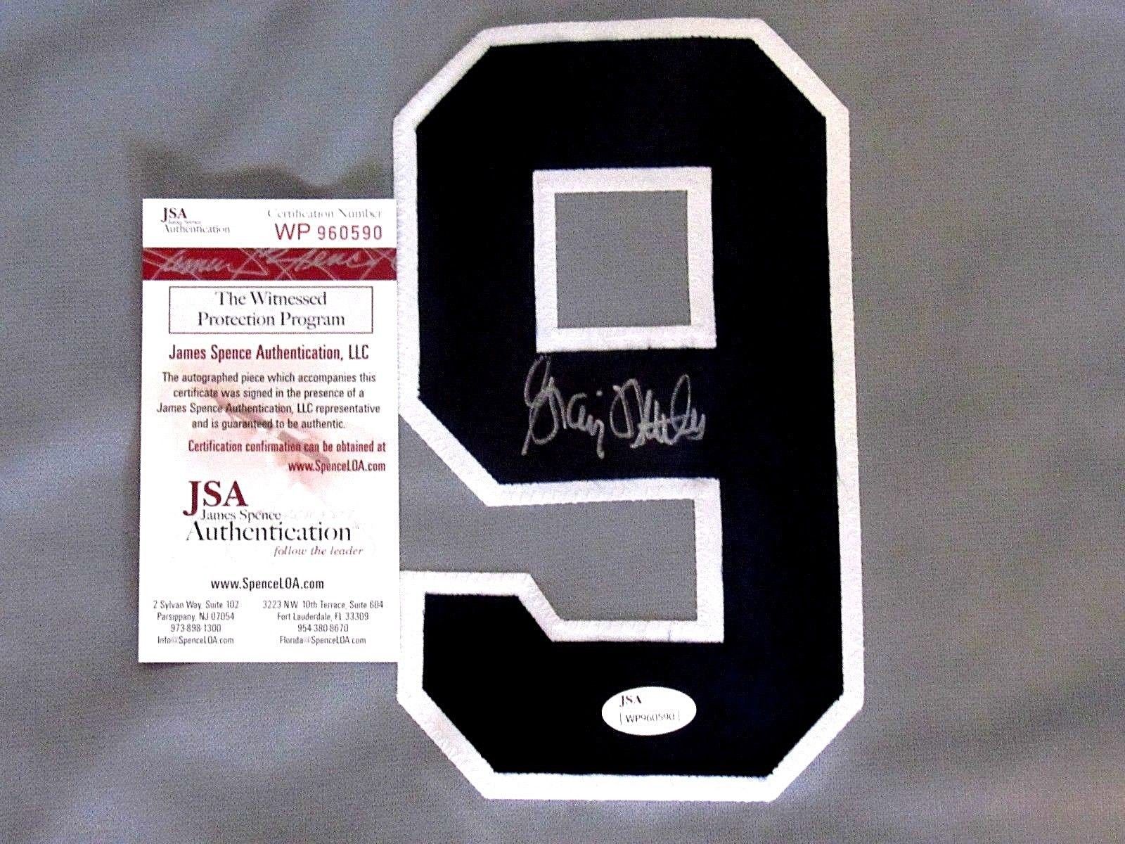 TIM RAINES SIGNED AUTO NEW YORK YANKEES GREY JERSEY JSA