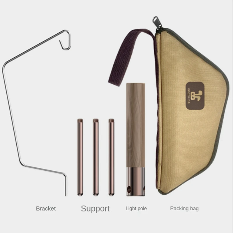 Camping Light Tripod Stand Foldable Camping Desktop Light Stand Camp