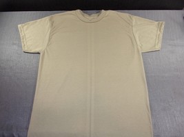 AUTHORIZED MILITARY USAF ARMY OCP BROWN UNDER SHIRT TAN SIZE LARGE 100% ... - $12.11