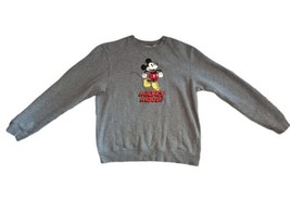 Vintage 90&#39;s Mickey Mouse Grey Disney Store crewneck Sweatshirt Size Small - $22.80