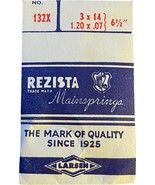 Rezista Mainspring No. 132X, 3 x 14 x 6.5, 1.20 x .07 x 6.5 new old stock - $9.99