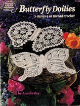 5 Royal Pineapple Lacewing Dewdrop Butterfly Thread Crochet Doily Patterns - $18.99