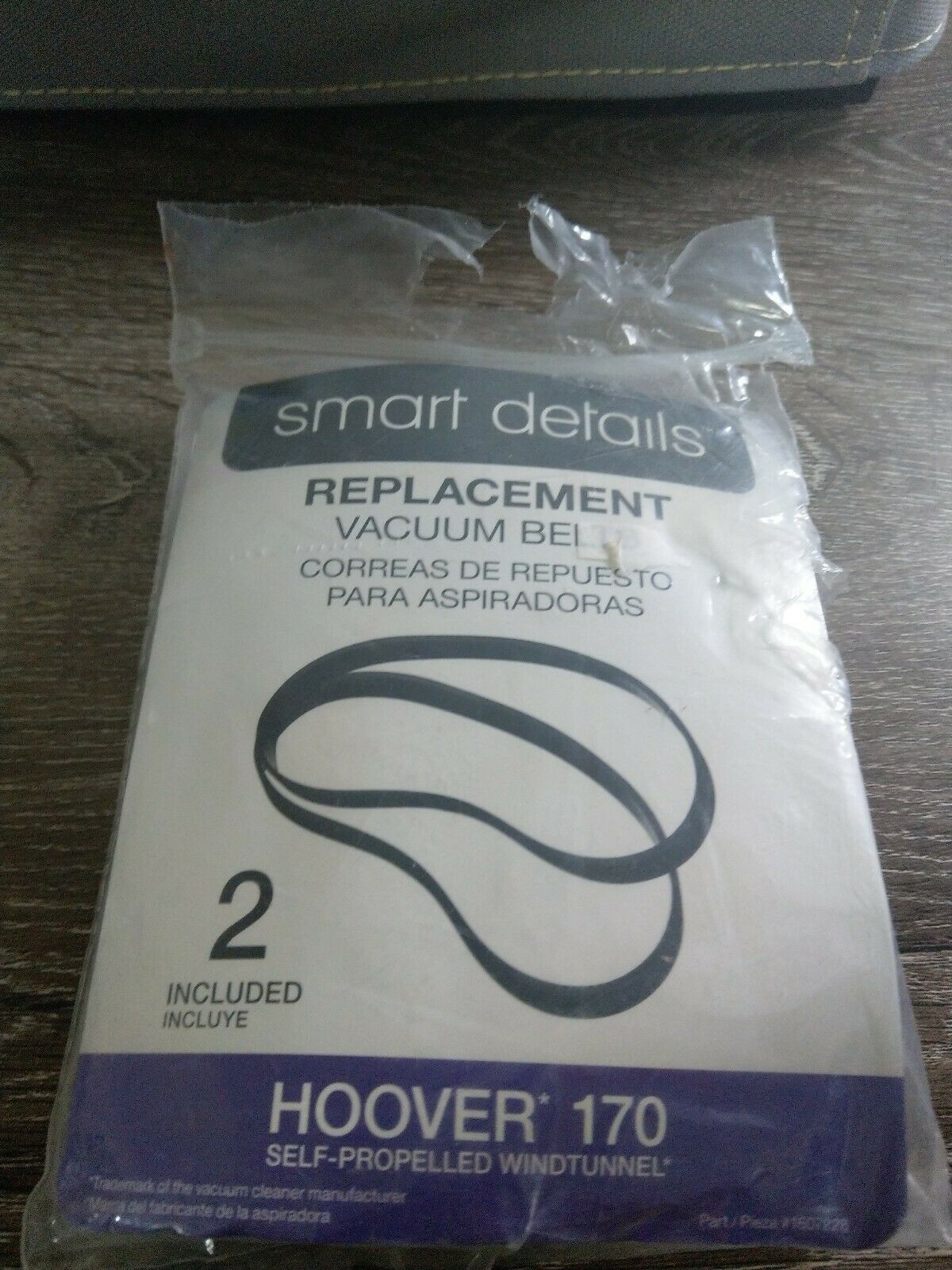 Smart Details Replacement Hoover 170 Wind Tunnel Vacuum Belts Pack of 2 New