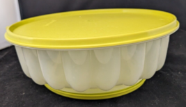 Tupperware Tall Round Containers Yellow & Clear 261 with Lids 563