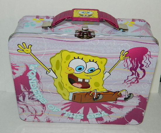 Sold at Auction: Signed SpongeBob SquarePants Metal Lunchbox