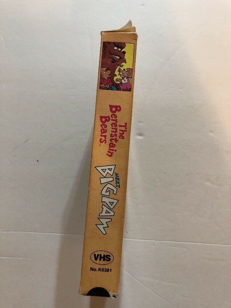 The Berenstain Bears”meet Bigpaw”vhs 1989 Tested Rare Vintage Collectible Ship24 Vhs Tapes 2739