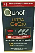Qunol Ultra CoQ10 100mg 2 Month Supply 60 SoftGels Exp 2025+ - $29.99