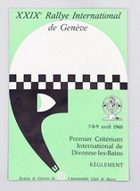 Vintage Programme, 29th International Rally of Geneva April 7-8-9, 1960 - $178.99