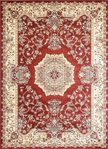 Msrugs Traditional Oriental Medallion Red Beige Area Rug Persian Style R... - $95.40