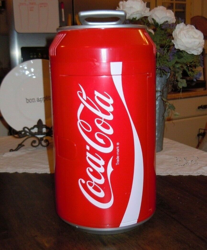 Koolatron 8 Can Official Coca-Cola AC/DC Electric Mini Fridge Cooler CC ...