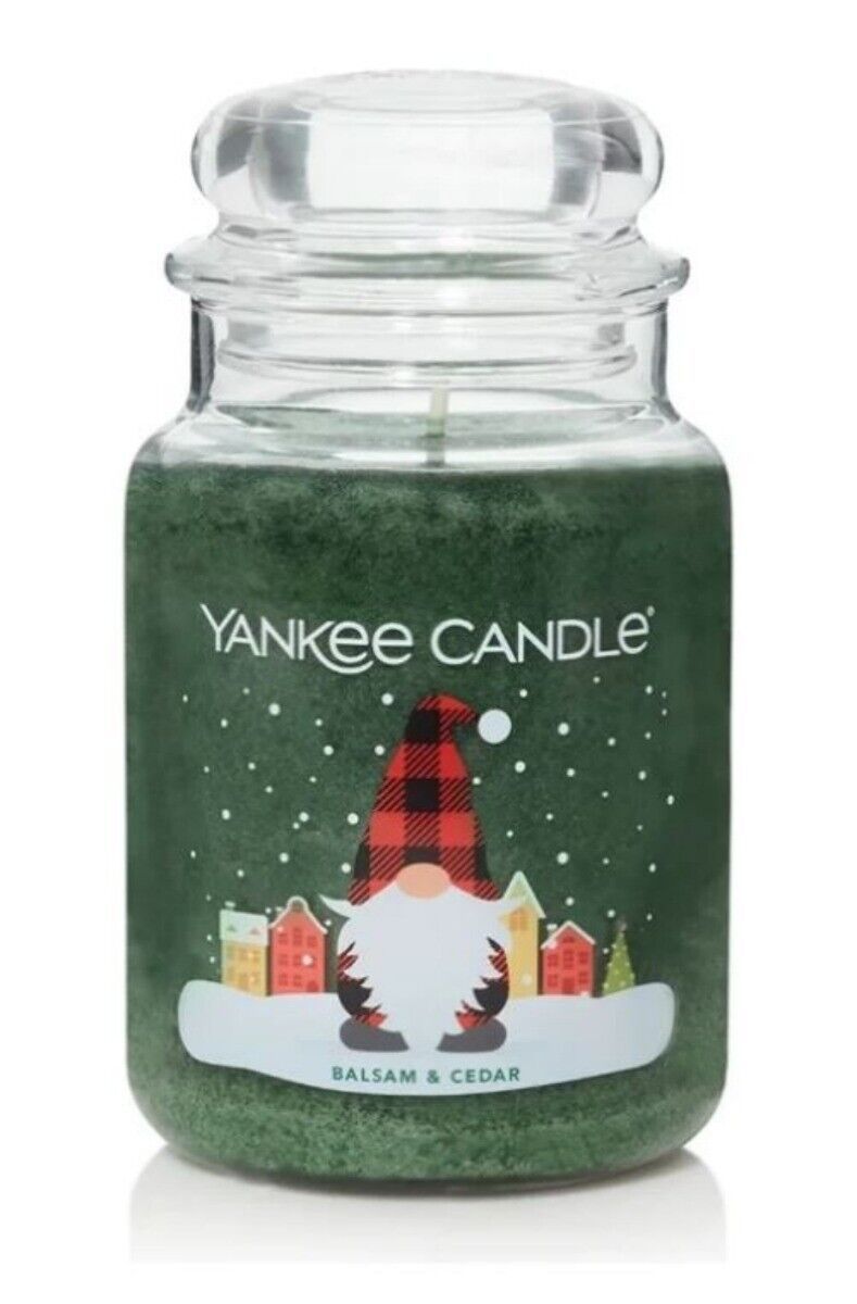 Yankee Candle Balsam & Cedar - 22 oz Original Large Jar Scented Candle