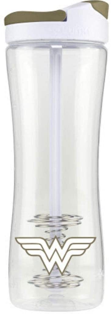 Kolorae 24 oz BPA Free Clear Shaker Cup Bottle W/Mixing Insert and Handle  New