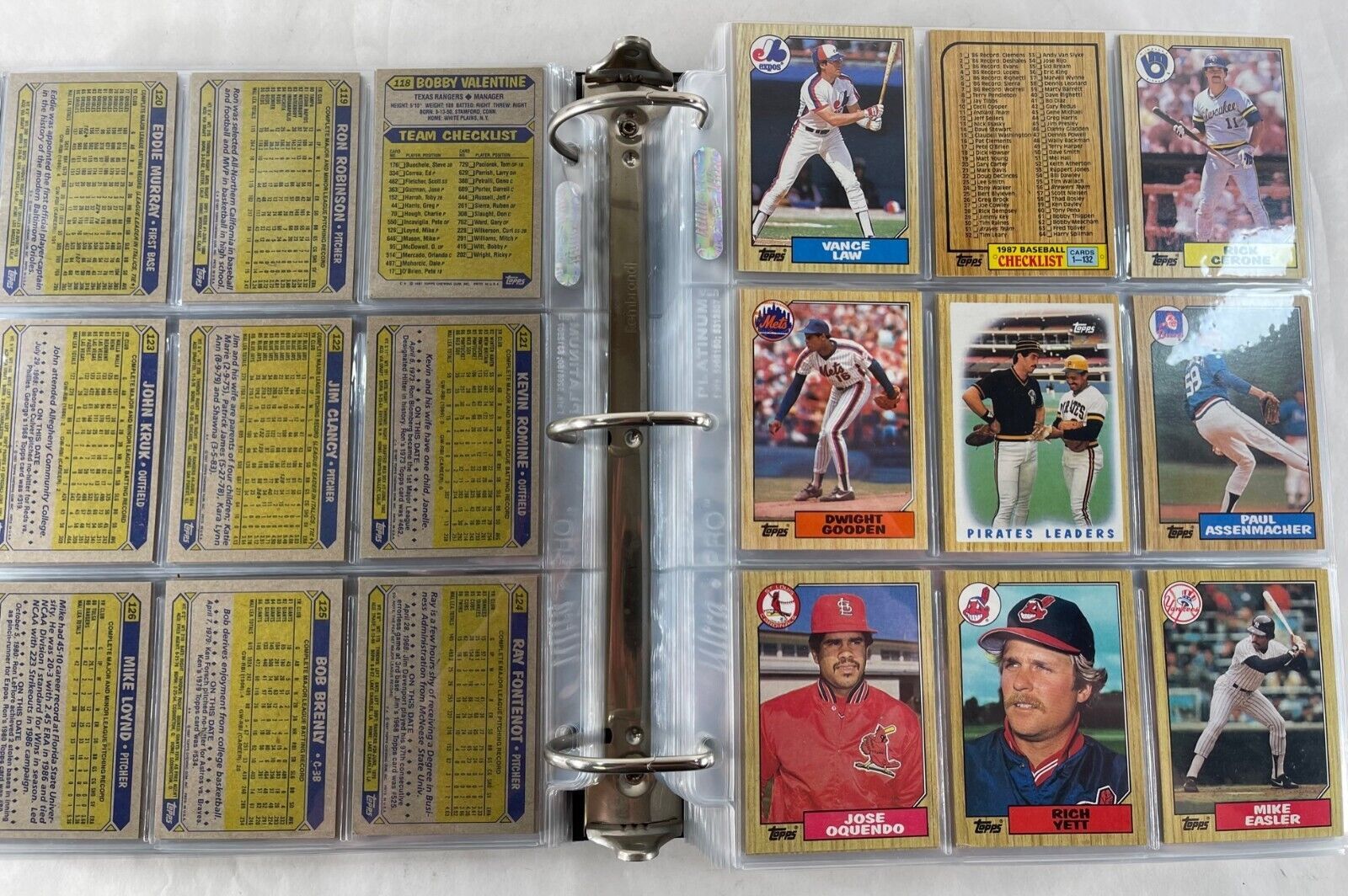 1987 Topps Complete Set – 792 Cards – Includes Barry Bonds #320 Double ...