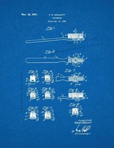 Toothbrush Patent Print - Blueprint - $7.95+