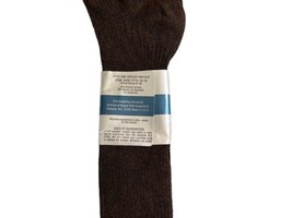 Vintage New Socks Interwoven Brown Spoiler Mid Calf 2960 Made in USA Sz 10-13 image 1
