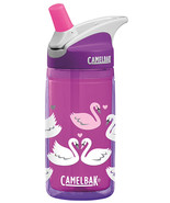 CamelBak Eddy Kids Insulated .4L Purple Swans Spill Proof Easy Carry Bottle - $14.95