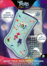 Innovative Designs TROLLS MAKE YOUR OWN STOCKING Easy Christmas Craft Felt  Stickers Gems Sew Design