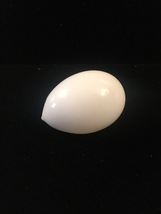 Vintage early 1900s white glass Darning Egg / nesting egg image 1