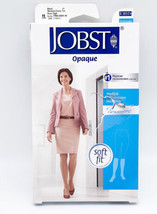 Jobst Opaque Compression Stockings Black Knee High Closed Toe Medium 15-... - $24.11