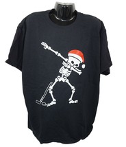 Skeleton Dab Dance W/ Santa Hat - Black Hockey Xl Shirt Youth Kids Xlarge Used - $5.00