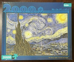 New Buffalo Games “A STARRY NIGHT” Van Gogh 2000 Pc Jigsaw Puzzle -Seale... - $18.29