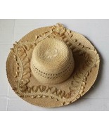 Women Natural Straw Summer Hat Size 54 cm ( S ) 6-3/4 Handmade Guatemala  - $24.25