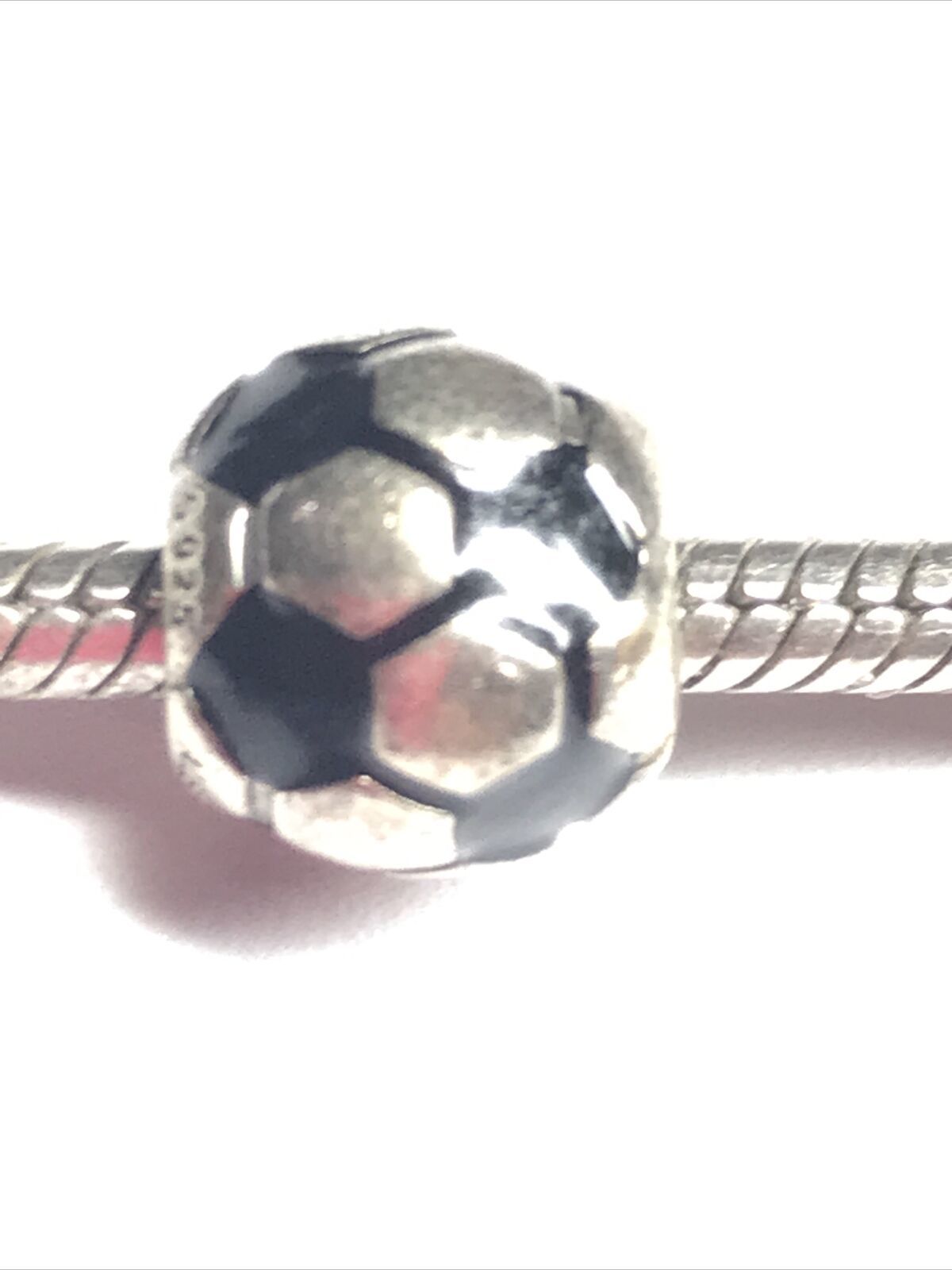 Authentic PANDORA Soccer Ball Charm 790406 (Retired) Bracelets & Charms