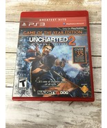 Uncharted 2 Among Thieves (Game Of The Year Edition) PlayStation PS3 Com... - $6.16
