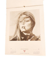 Vtg Large Guess Calendar Terry O'Neill Brigitte Bardot Faye Dunaway Jane Fonda image 1