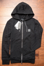 Armani Exchange $150 A|X Men's Full Zip Black Cotton Hooded Jacket Hoodie 2XL - $65.33