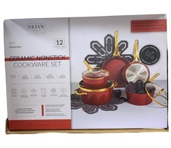 Brooklyn Steel Co. Venus Nonstick Aluminum 16-pc. Cookware Set