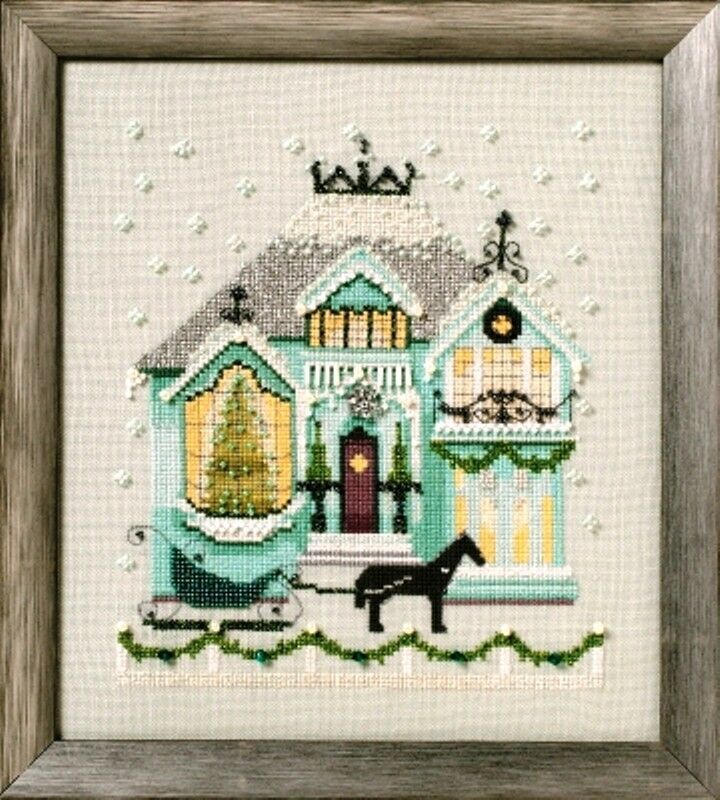 Primary image for SALE! Complete Xstitch Kit with Aida - The Coffee House NC280- by NORA CORBETT