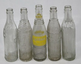 Lot of 5 Vintage Soda Pop Glass Bottles - Big Bill, Big Boy, NuGrape, 2 ... - $42.07