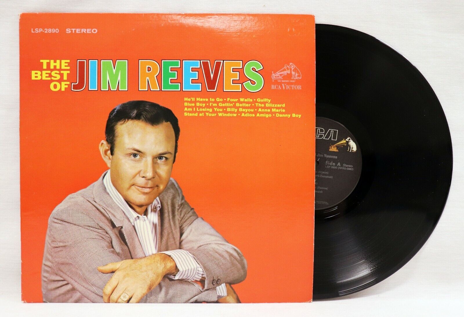 VINTAGE The Best of Jim Reeves LP Vinyl Record Album LSP-2890 - Vinyl ...