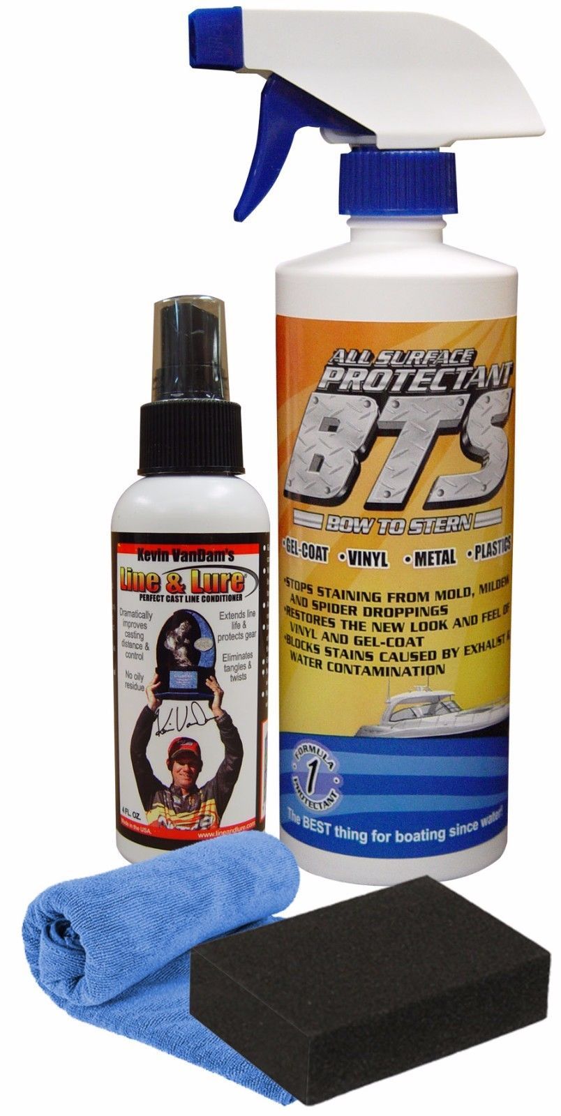 BTS Protectant 16oz + KVD Line & Lure Fishing Line Conditioner 4oz