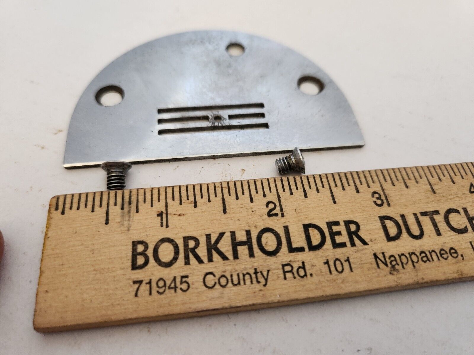 White & Domestic& Kenmore vintage rotary sewing machines bobbin plate