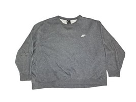 Nike Men&#39;s Sportswear Club Fleece Crewneck Sweatshirt Grey Sz 4XL  - $23.75