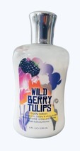 Bath &amp; Body Works WILD BERRY TULIPS Body Lotion 8oz Discontinued ~85%  Full - $18.80
