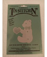 Needleform Tin-Stitchin&#39; Counted Cross Stitch 14 Count Teddy Bear Patter... - $11.99