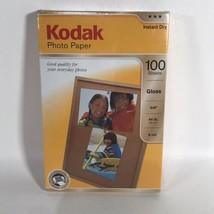 Kodak Photo Paper Gloss 100 Sheets 4”X6" Instant Dry New Sealed   - $9.99