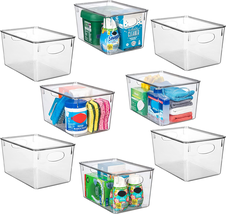 Food Storage Container Organizer 2pc - Lid Organizer Box - Adjustable  Kitchen Organizing Box - Compatible with Tupperware Glad Rubbermaid Ziploc