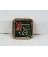 Vintage Summer Olympic Pin - Soccer Moscow 1980 - Stamped Pin - $15.00