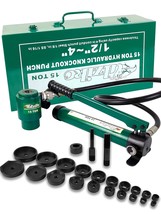 UTZIKO Hydraulic Knockout Punch Electrical Conduit Hole Cutter Set KO Tool Kit - $259.93
