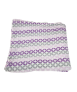 ADEN AND ANAIS SWADDLE MUSLIN COTTON BABY SECURITY BLANKET PURPLE PINK GREY - $32.73